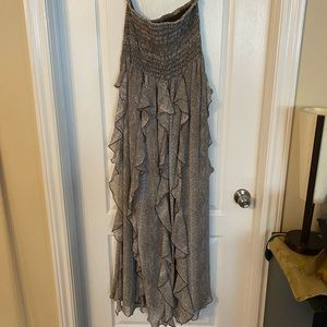 Snake print gown